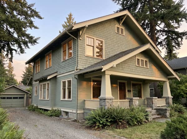 Coeur d'Alene Craftsman exterior after painting