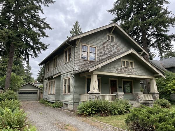 Coeur d'Alene Craftsman exterior before painting
